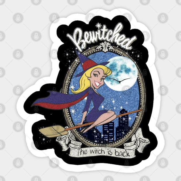 Vintage Bewitched Sticker by Junnas Tampolly